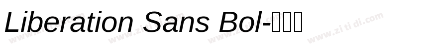 Liberation Sans Bol字体转换